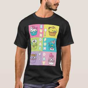 Sundae Fun Day mit Sanrio Charakteren Eiscreme Des T-Shirt