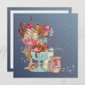 Sundae Koch Einladung (Vorne/Hinten)