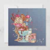 Sundae Koch Einladung (Vorderseite)