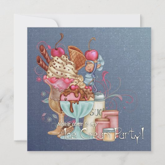 Sundae Koch Einladung (Vorderseite)