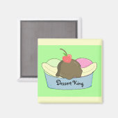 Sundae Liebhaber Magnet (Vorderseite/Rückseite)