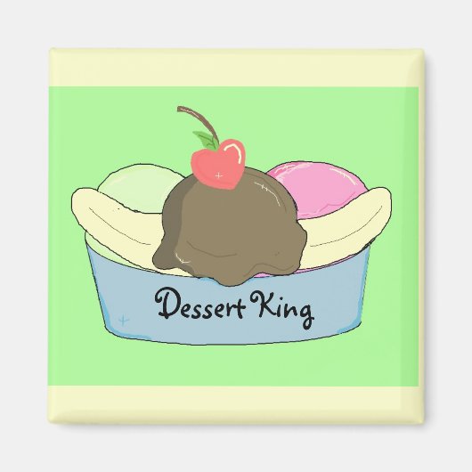 Sundae Liebhaber Magnet (Vorne)
