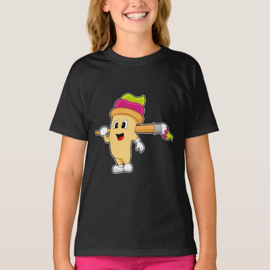 Sundae Painting Pinsel T-Shirt (Vorderseite)