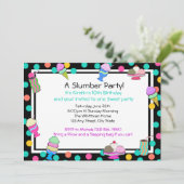 Sundae Party Birthday Einladung (Stehend Vorderseite)