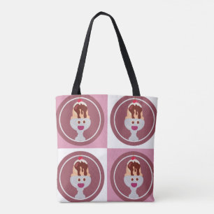 Sundae Pattern Niedlich Ice Cream Fun Design Tasch Tasche
