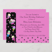 Sundae Shoppe Party Einladung (Vorne/Hinten)