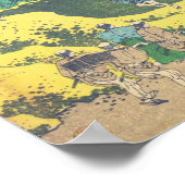 Sundai, Edo Hokusai Ukiyo-e japanische Kunst Poster (Ecke)