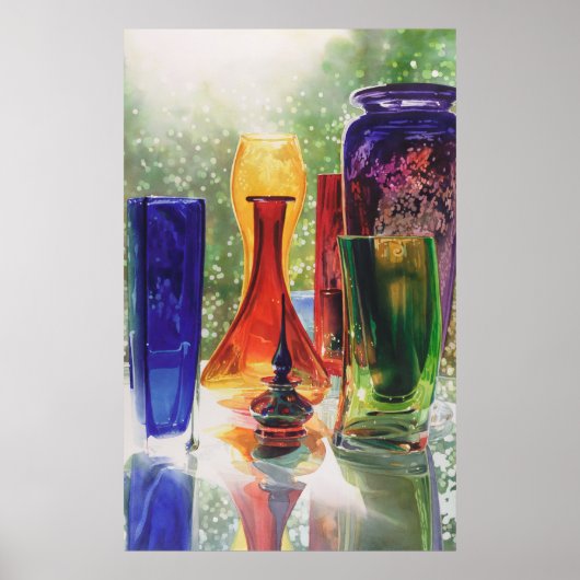 "Sundance" Art Glass Wasserfarbe Malerei Poster (Vorne)