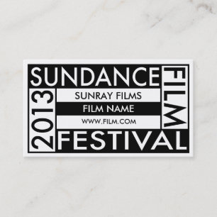 Sundance Film-Festival 2013 Visitenkarte