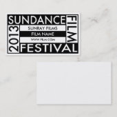 Sundance Film-Festival 2013 Visitenkarte (Vorne/Hinten)