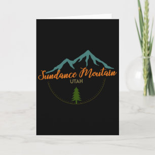 Sundance Mountain Utah Abenteuer Skifahren Snowboa Karte