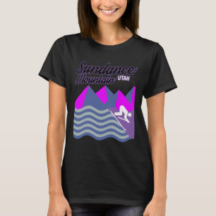 Sundance Mountain Utah Usa Ski Resort Snowboarden T-Shirt