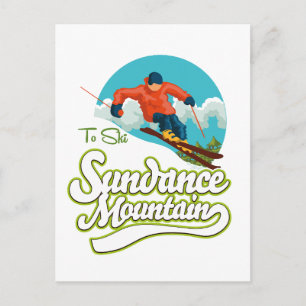 Sundance Mountains Skilogo Postkarte