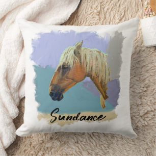"Sundance" - Pferdeportrait - Personalisieren Sie  Kissen