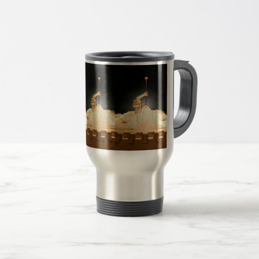 Sundance quadratischer Engel Reisebecher (VorderseiteRechts)