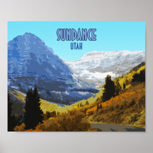 Sundance Utah Mountains Vintag Poster (Vorne)