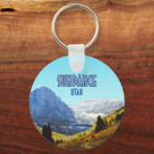 Sundance Utah Mountains Vintag Schlüsselanhänger (Vorderseite)