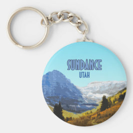 Sundance Utah Mountains Vintag Schlüsselanhänger