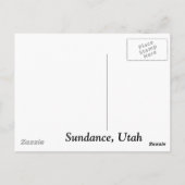 Sundance, Utah Postkarte (Rückseite)