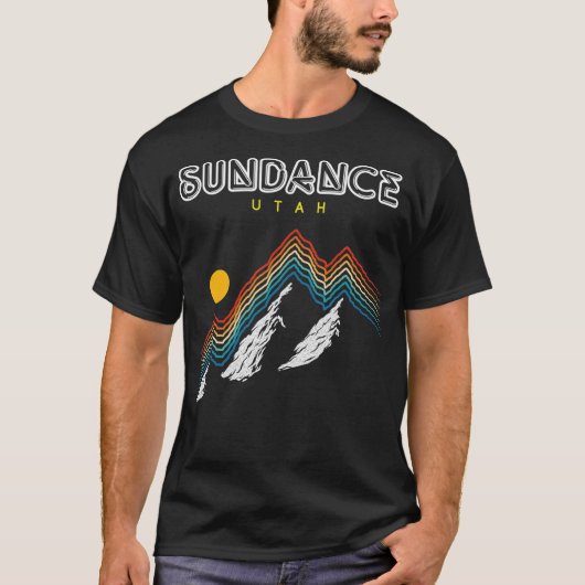 Sundance Utah USA Wandern und Klettern in den 80er T-Shirt (Vorderseite)