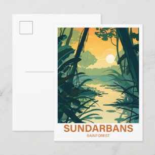 Sundarbans-Regenwald Indien Bangladesch Reise Postkarte