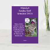 Sunday Best Karte (Rückseite)