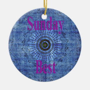 Sunday Best Keramikornament