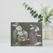 Sunday Bunnies Postcard Postkarte (Stehend Vorderseite)