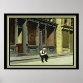 "Sunday" Edward Hopper 12 x 16 Print Poster (Vorne)