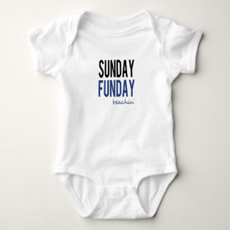 Sunday Funday Beachin' Baby Strampler