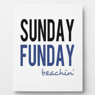 Sunday Funday Beachin' Fotoplatte