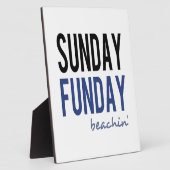 Sunday Funday Beachin' Fotoplatte (Seite)