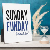 Sunday Funday Beachin' Fotoplatte (Seite)