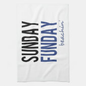 Sunday Funday Beachin' Handtuch (Vertikal)