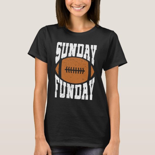 Sunday Funday Football Quote for Sport  8 T-Shirt (Vorderseite)