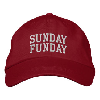 'Sunday Funday' Football Weekend, Golf Course Gift Bestickte Baseballkappe