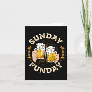 Sunday Funday Funny Football Geschenk Sport Liebha Karte