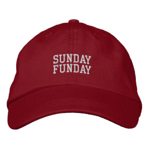 'Sunday Funday' Fußball-Wochenende, Golfplatz-Gesc Bestickte Baseballkappe