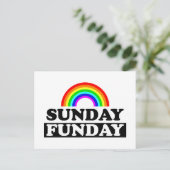 Sunday Funday Postkarte (Stehend Vorderseite)