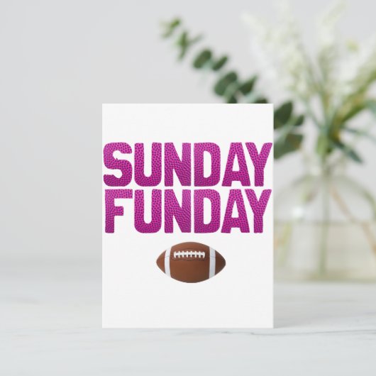 Sunday Funday Postkarte (Stehend Vorderseite)