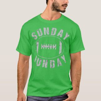 Sunday Funday Vintag Fun Day Sports Design (31) T-Shirt