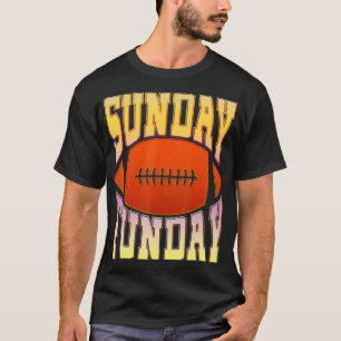 Sunday Funday Vintag Fun Day Sports Design (46) T-Shirt