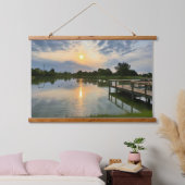 Sunday Morning In The Park Wandteppich Mit Holzrahmen (Schlafzimmer)