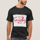 “Sunday” Print T-Shirt for Weekend Vibes (Vorderseite)