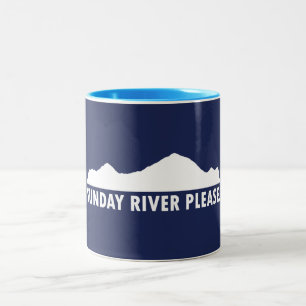 Sunday River Maine Bitte Zweifarbige Tasse