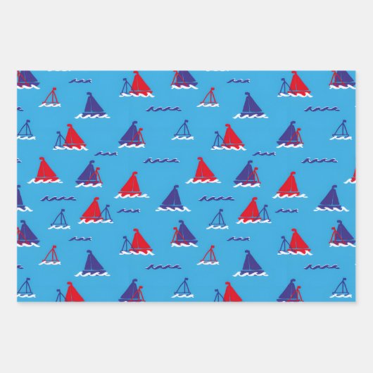 Sunday Sail Dark Geschenkpapier Set (Vorderseite 3)