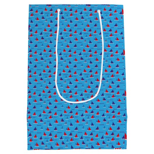 Sunday Sail Dark Mittlere Geschenktüte (Rückseite)