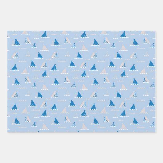 Sunday Sail light Geschenkpapier Set (Vorderseite)