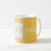 Sunday Today – Minimal Coffee Mug Design Kaffeetasse (VorderseiteRechts)