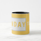 Sunday Today – Minimal Coffee Mug Design Tasse (Zentrum)